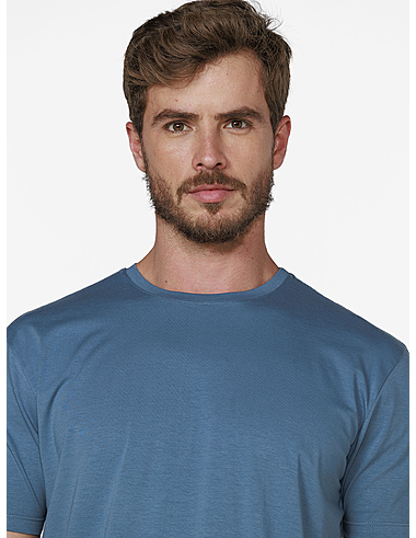 imagem de T-Shirt Pima Colors In Índigo