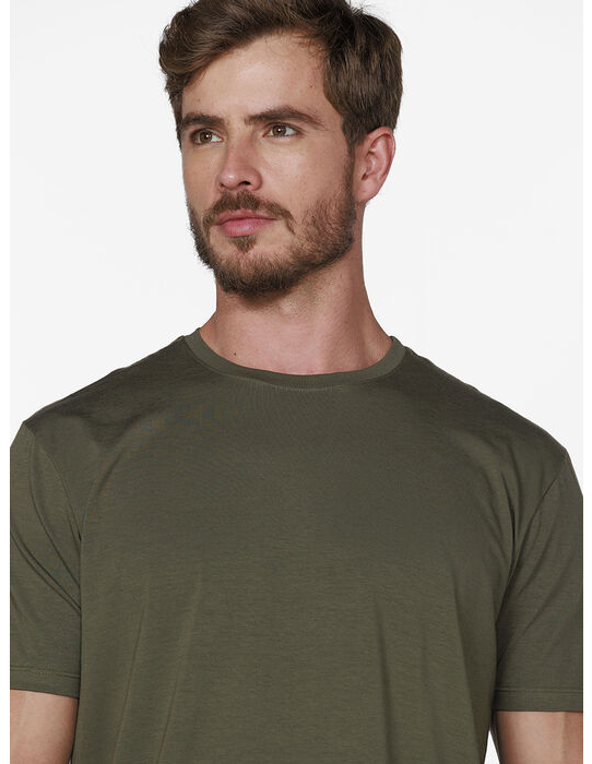 imagem de T-Shirt Pima Colors In Verde Militar