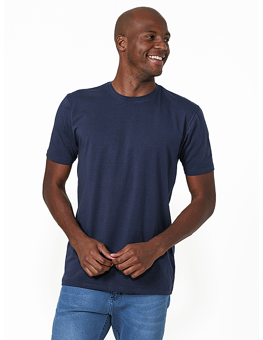 imagem de T-shirt Pima Marinho Profundo
