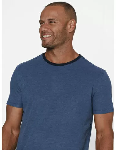 imagem de T-shirt Piquet Rope  Azul Marinho/Azul