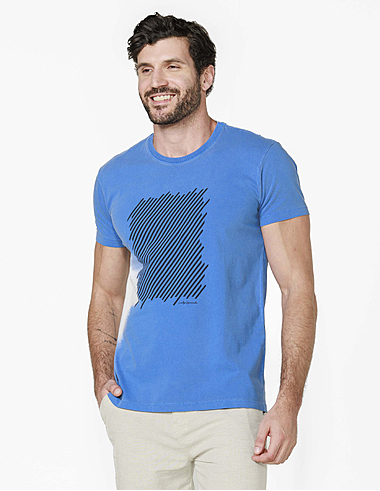 imagem de T-Shirt Silk Graphic Royal