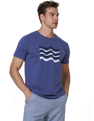 imagem de T-shirt Silk Mar Azul Marinho