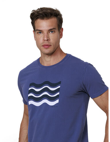 imagem de T-shirt Silk Mar Azul Marinho