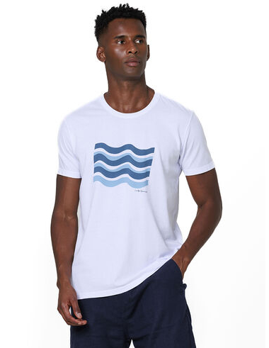 imagem de T-shirt Silk Mar Branco