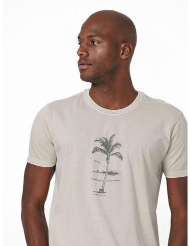 imagem de T-shirt Silk Palmeira Areia