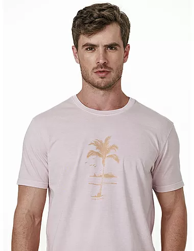 imagem de T-shirt Silk Palmeira Ros�
