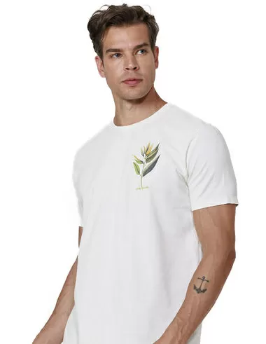 imagem de T-shirt Silk Strelitzia Off White
