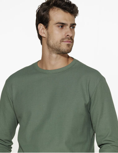 imagem de T-Shirt Waffle Verde Folha