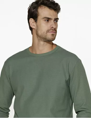 imagem de T-Shirt Waffle Verde Folha