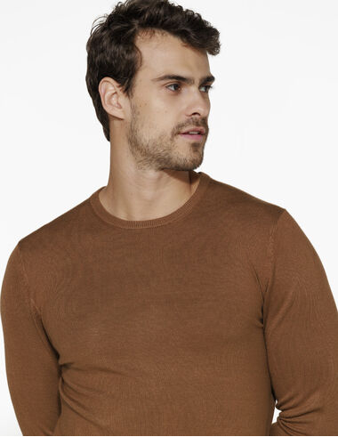 imagem de Tricot Básico Slim Manchester Caramelo