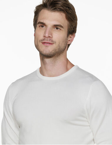 imagem de Tricot Básico Slim Manchester Off White