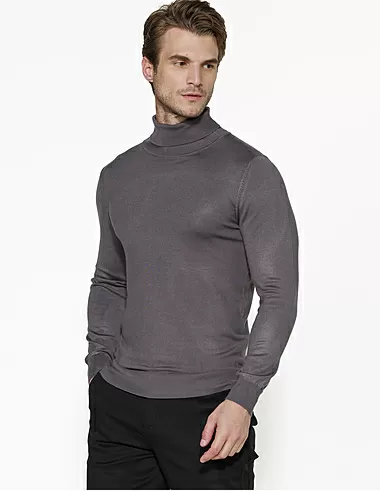 imagem de Tricot Gola Alta French Chumbo