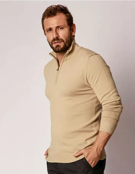 imagem do produto Tricot Liso Meio Zper