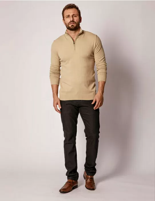 imagem do produto Tricot Liso Meio Zper