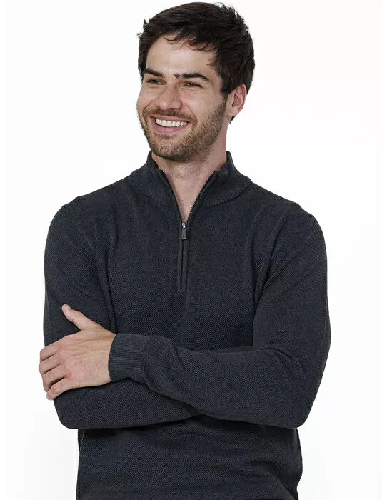 imagem do produto Tricot Meio Z�per Piquet