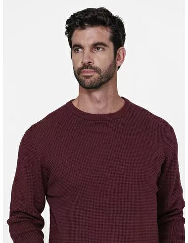 imagem de Tricot Quadril Polnia  Vinho